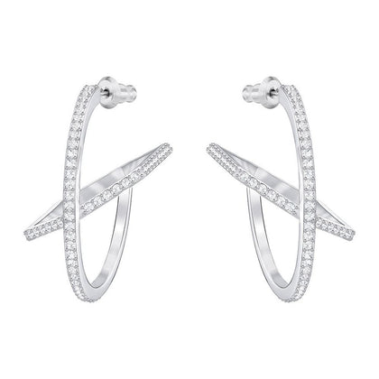 SWAROVSKI Hoop Fever Pierced Earrings #5352009