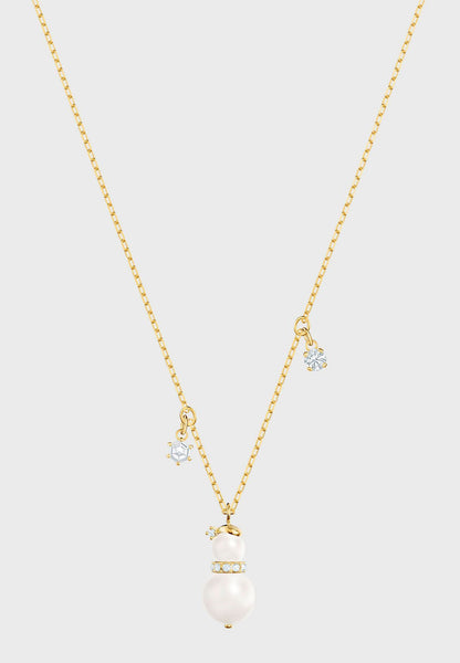 SWAROVSKI Little Snowman Pendant - White & Gold Plating #5410652