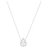 SWAROVSKI Sparkling Dance Pear Necklace White #5451992