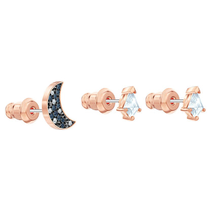 SWAROVSKI Symbolic Pierced Earrings set - Multi-colored & Rose-gold tone plated #5494353