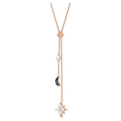 SWAROVSKI Symbolic Y Necklace - Multi-colored & Rose-gold tone plated #5494357