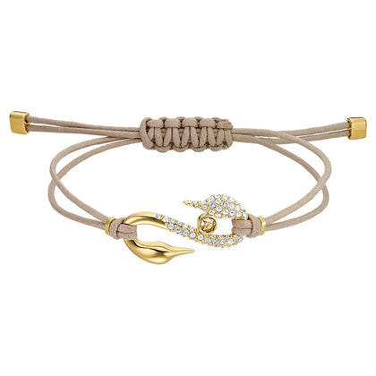 SWAROVSKI - Power Collection Hook Beige Medium Bracelet - Gray Brown #5508527