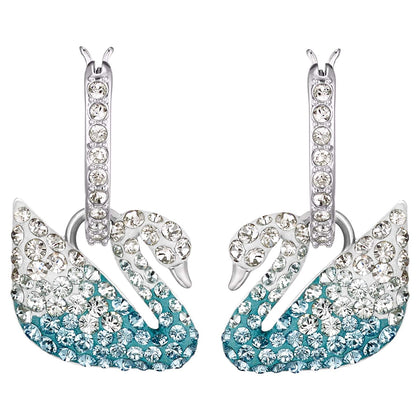 SWAROVSKI Iconic Swan Earrings - Blue #5512577