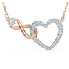SWAROVSKI Infinity Heart Necklace - White #5518865