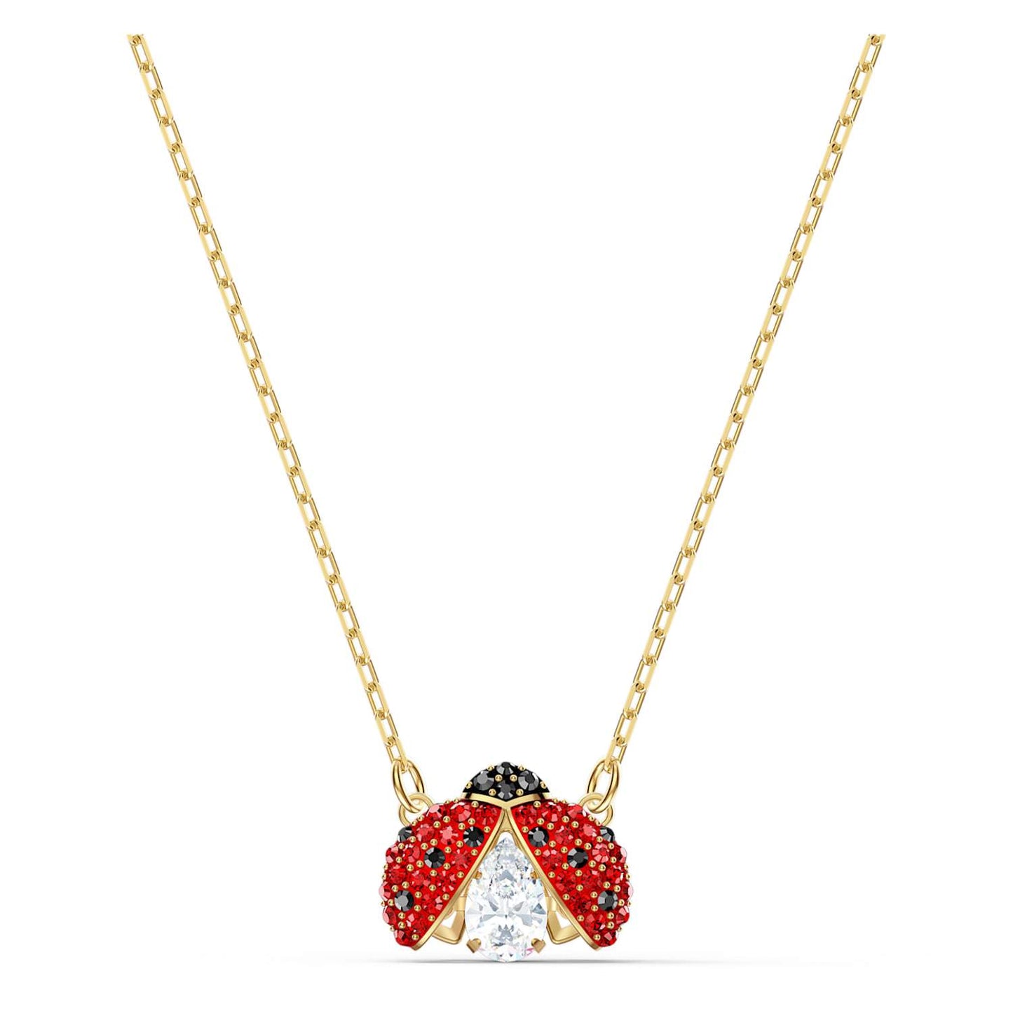 SWAROVSKI Swarovski Sparkling Dance Ladybug Necklace - Red & Gold-tone plated #5521787
