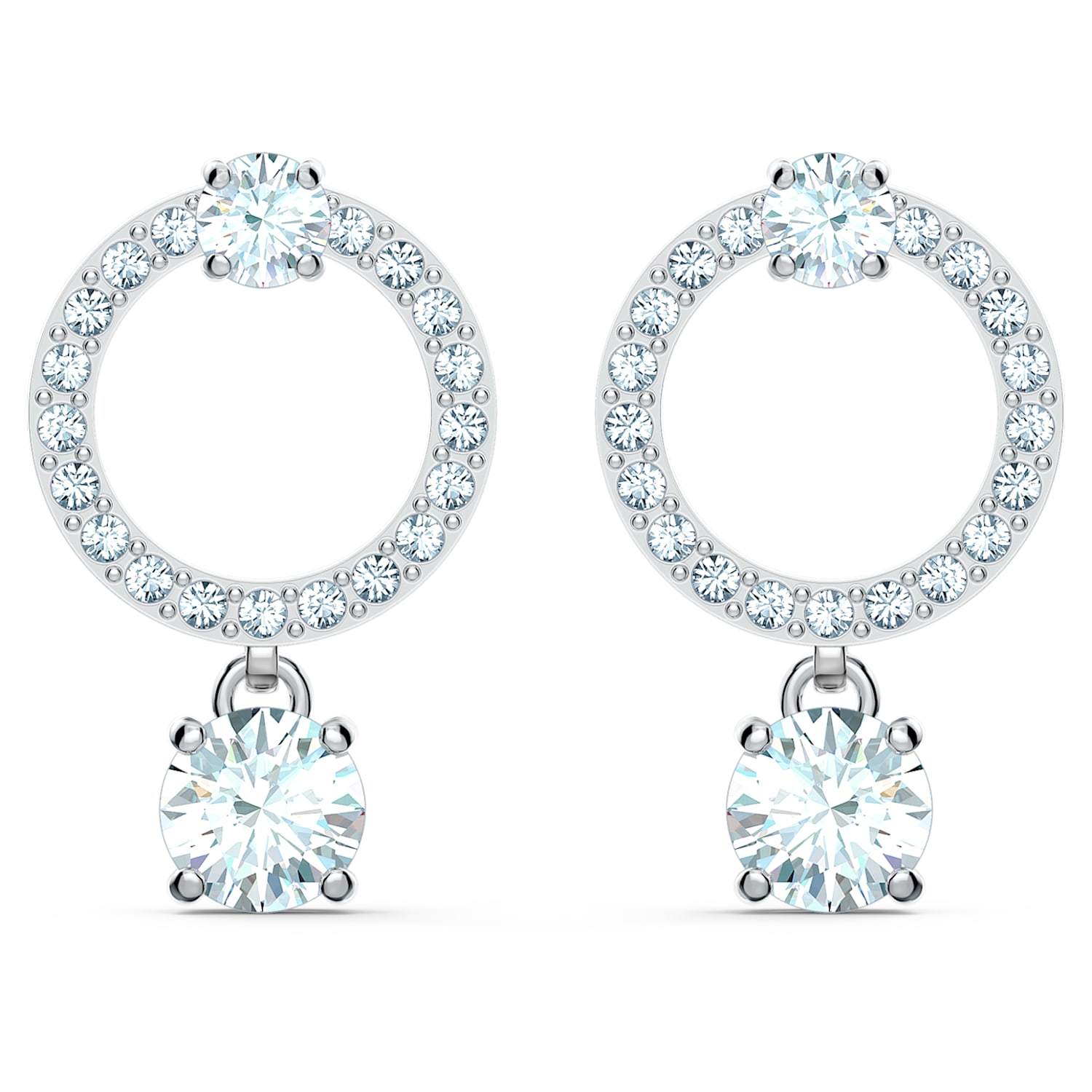 SWAROVSKI Attract Circular Earrings - White #5563278
