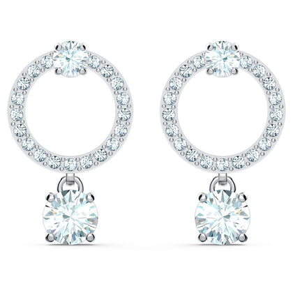 SWAROVSKI Attract Circular Earrings - White #5563278