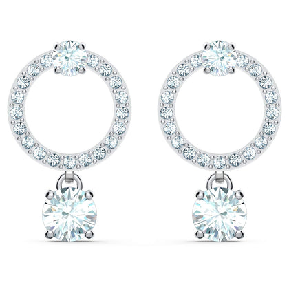 SWAROVSKI Attract Circular Earrings - White #5563278