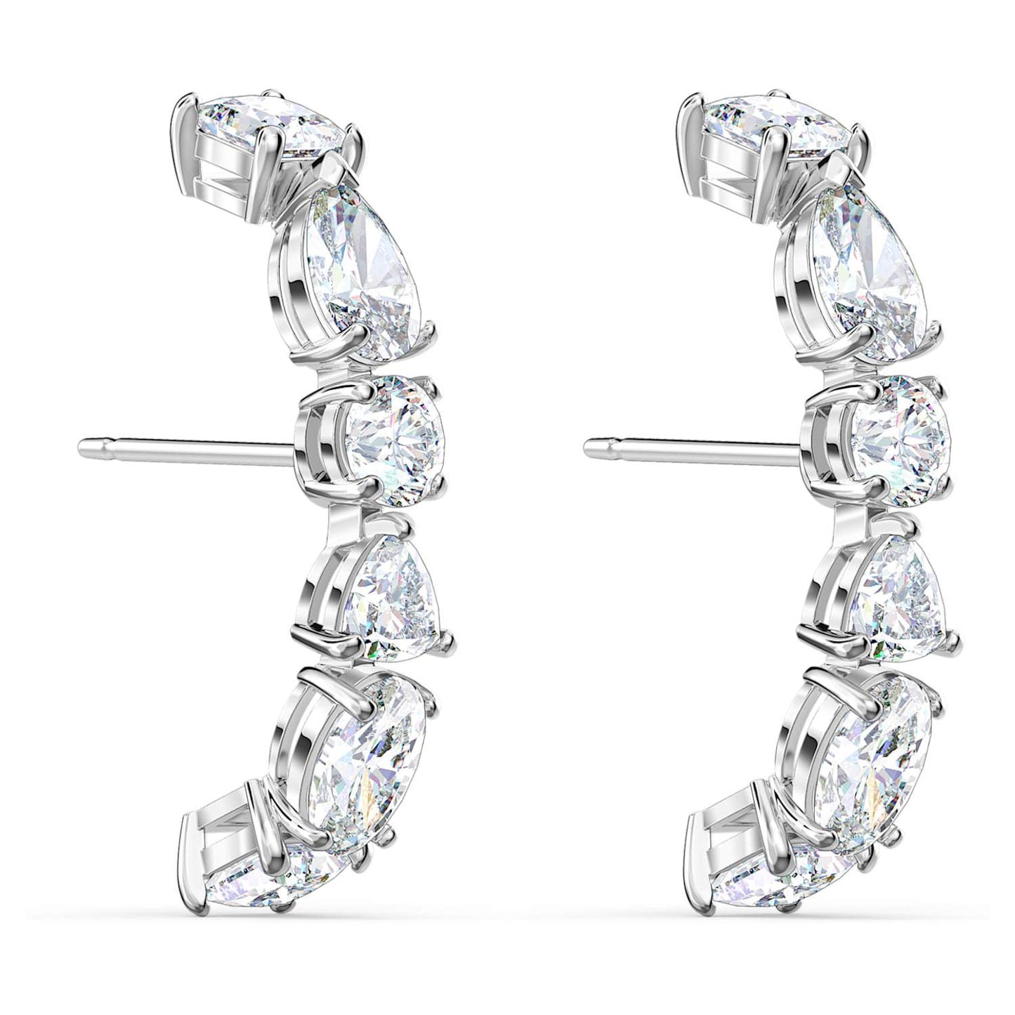 SWAROVSKI Tennis Deluxe Mixed Pierced Earrings #5563322