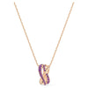 SWAROVSKI Twist pendant - Purple & Rose Gold Tone Plated #5563907