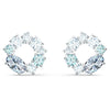 SWAROVSKI Attract Circular stud earrings - Blue #5570943