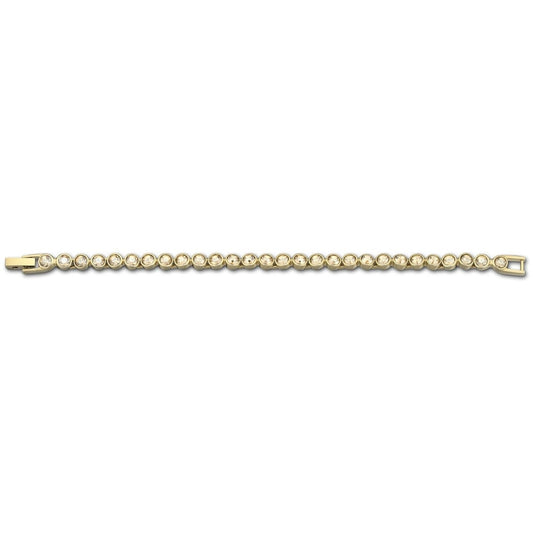 SWAROVSKI Tennis Gold & Clear Crystal Bracelet #992889