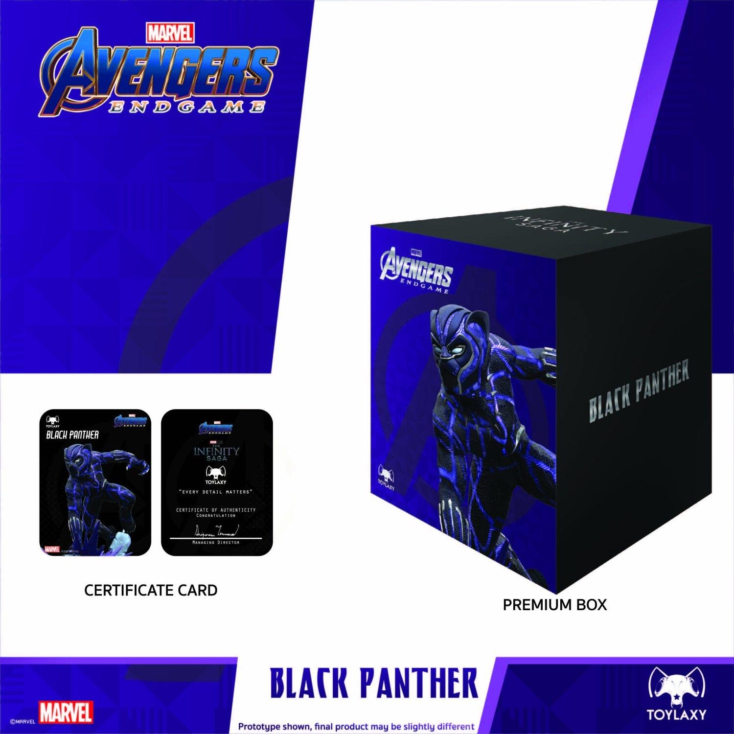 Marvel Avengers Endgame Premium PVC Black Panther Official Figure Toy package