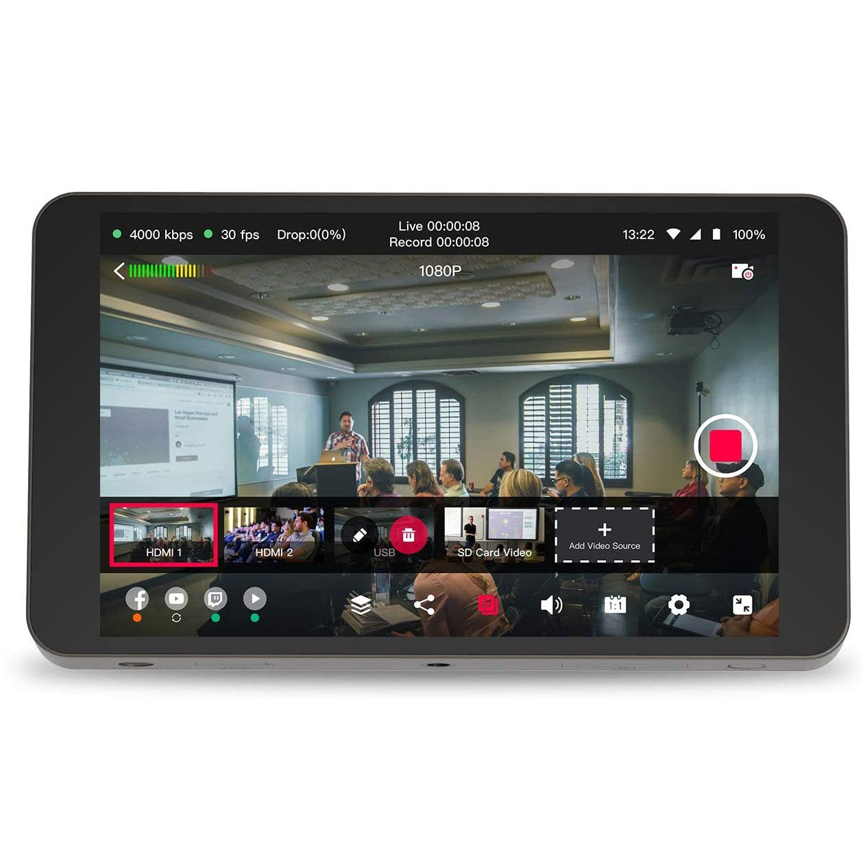 YoloLiv YoloBox Portable Live Stream Studio - Streams to YouTube, Facebook, Twitch real time video switching