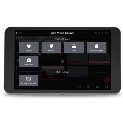 YoloLiv YoloBox Portable Live Stream Studio - Streams to YouTube, Facebook, Twitch video input selector 