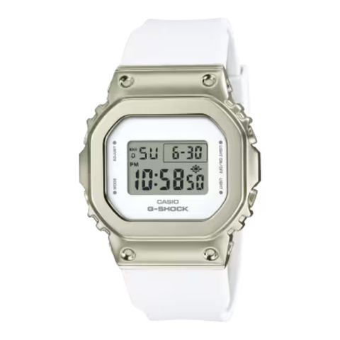 CASIO GM-S5600 Series Digital White Watch #GM-S5600G-7