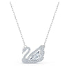 SWAROVSKI Dancing Swan necklace close up