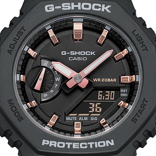 CASIO Black Watch #GMA-S2100-1AER close up