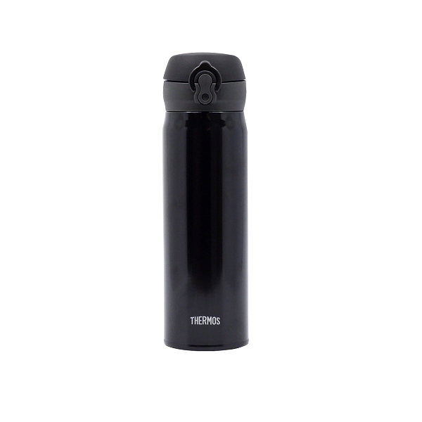 膳魔師Thermos JNL-504系列進口不鏽鋼便攜保溫水壺 - 五色可選（白/黑/粉/紅/藍) Products Thermos JNL-504 Stainless Steel Portable Insulated Water Bottle Pearl Black Front View