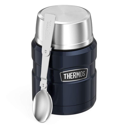 膳魔師 Thermos SK3000系列 不鏽鋼食物燜燒壺 - 四色可選（藍/紅/綠/粉）Thermos SK3000 Series Stainless Steel Food Jar 470mL With Spoon (Midnight Blue)