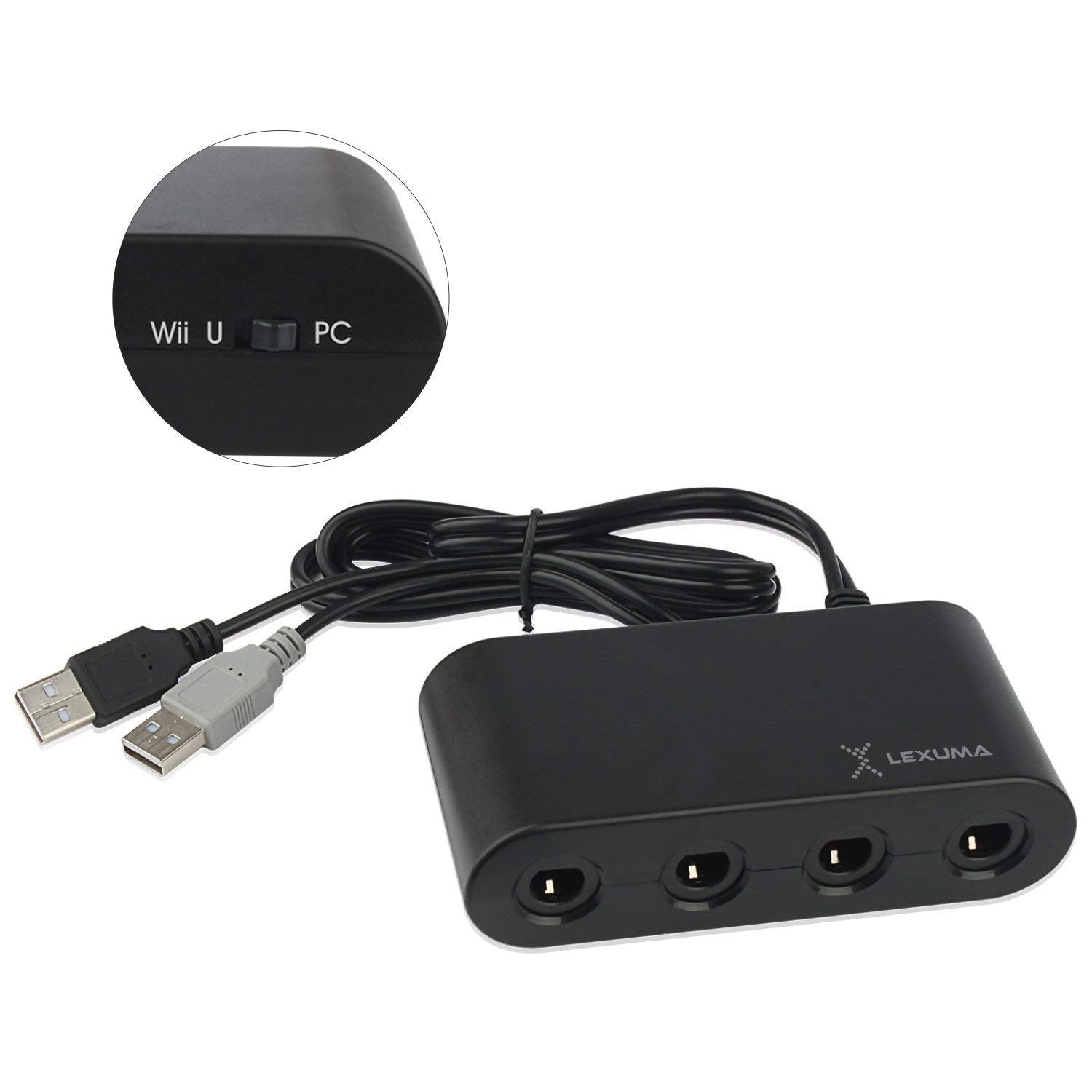 GameCube Controller Adapter for Wii U, Nintendo Switch and PC USB by Lexuma - switch button