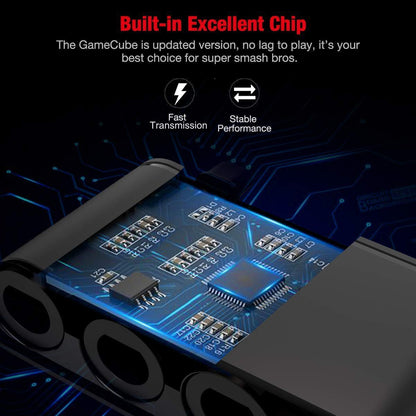 GameCube Controller Adapter for Wii U, Nintendo Switch and PC USB by Lexuma - built-in excellent chip